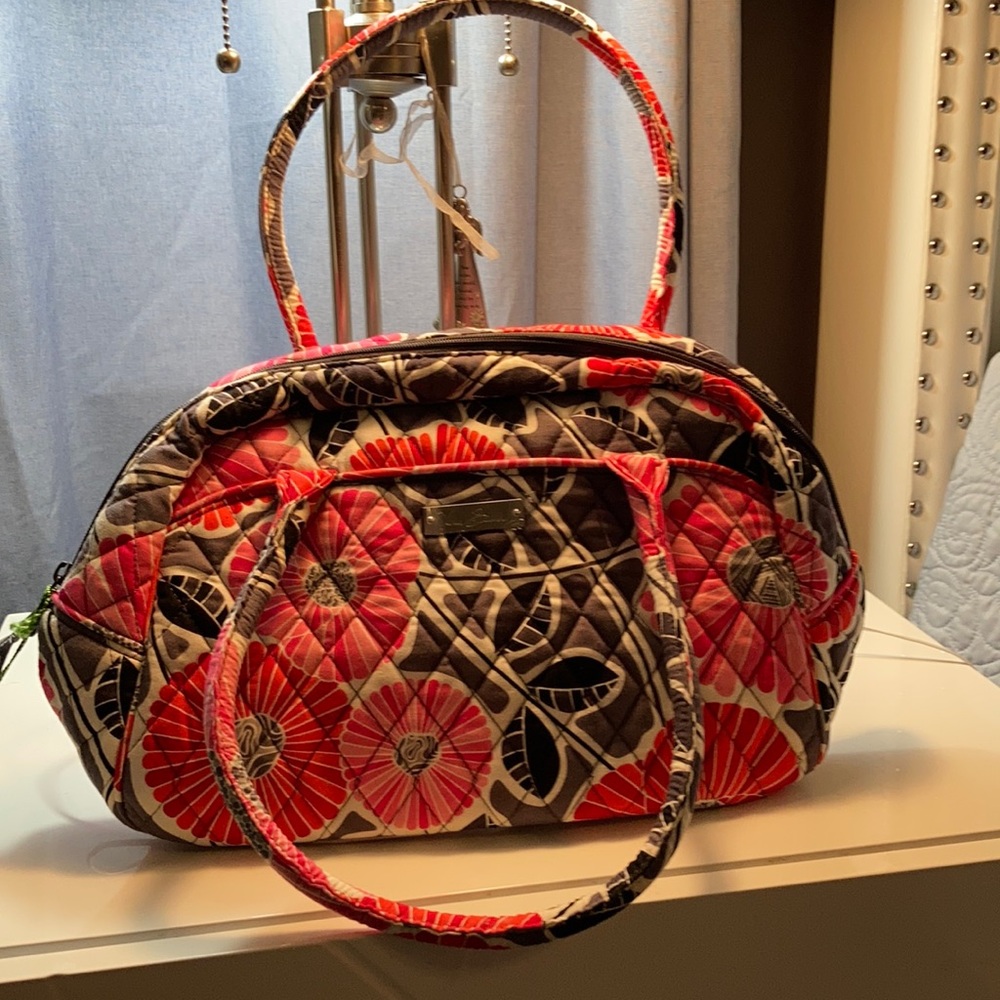 Vera Bradley medium bowler with coin purse  CHEERY BLOSSOMS!!!